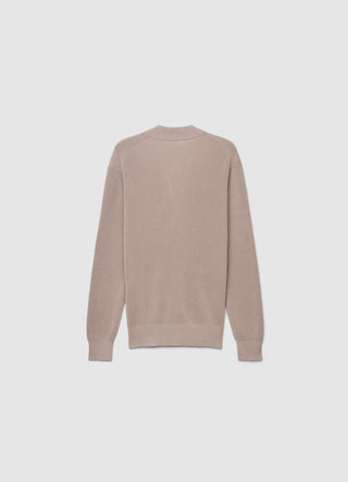 Cardigan a coste con bottoni