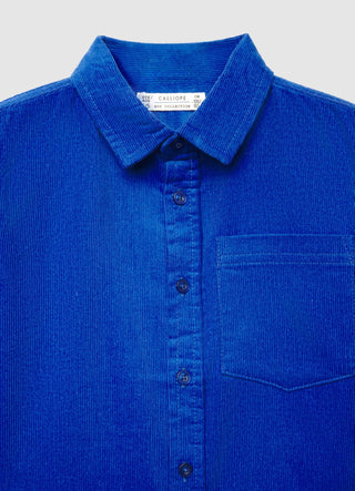 Camicia in velluto a costine con taschino