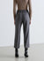 Pantaloni con elastico in vita e risvolto