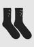 Ribbed socks with rhinestones