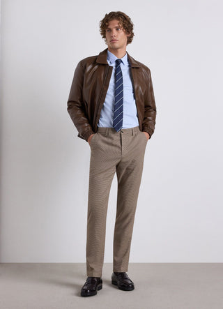 Pantalon élégant à carreaux