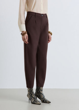 Solid colour balloon trousers