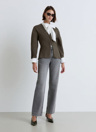 Cardigan avec crochets