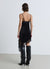 Vestito corto con spalline sottili e pizzo
