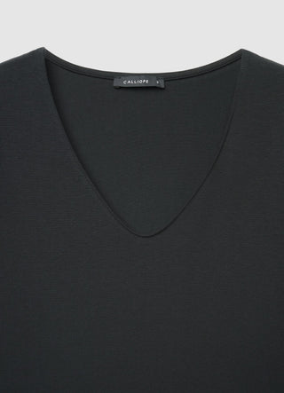 Body a maniche lunghe con scollo a V