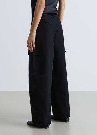Mid-rise cargo trousers