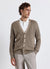 Two-tone cardigan with buttons