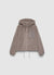 Giubbotto teddy con cappuccio e zip