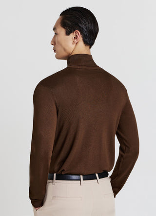 Pull à col roulé uni