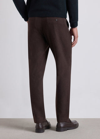Pantaloni chino effetto lana