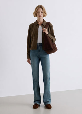 Jeans bootcut a vita regolare