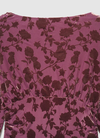 Body mit devoré Blumenmuster