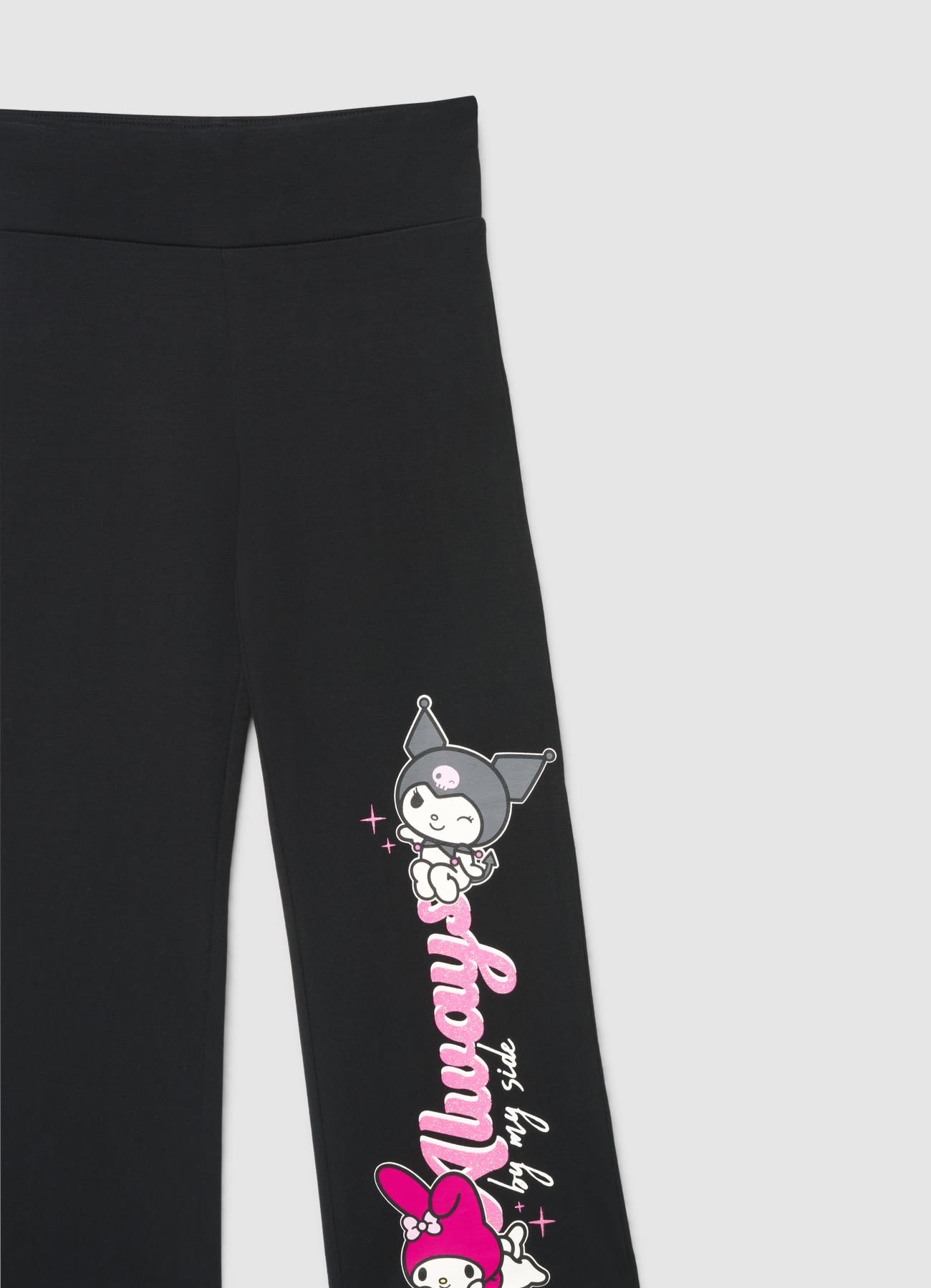 CRONOS x KUROMI LEGGINGS【ブラック】 クロノス クロミ Long leggings with Kuromi print – Calliope