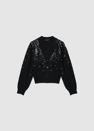 Cardigan con paillettes