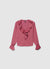 Blusa con volant similsatin