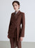 Blazer mit Gürtel und Falten
