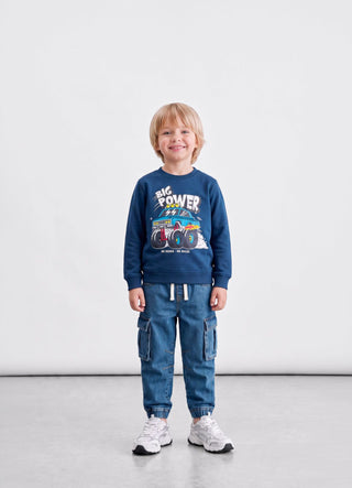T-shirt with monster truck print