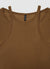 Long-sleeve double-layer effect T-shirt with shoulder straps
