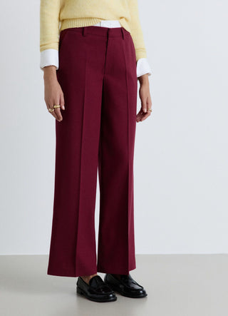 Pantaloni palazzo con vita elasticizzata