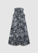 Vestito lungo fantasia bicolore - XS