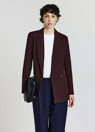 Double-breasted two-button jacket