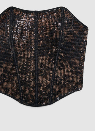 Corsetto con paillettes