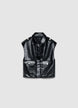 Gilet smanicato con applicazioni gioiello - XS