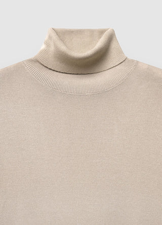 Pull à col roulé uni