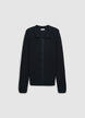 Cardigan with shirt collar - M