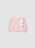 Crewneck sweatshirt with appliquéd bows