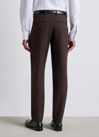 Pantalone sartoriale a tinta unita con piega