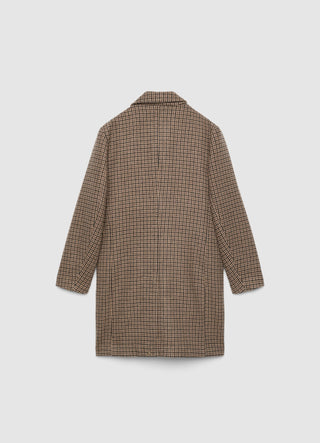 Cappotto lungo a quadri