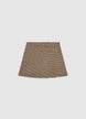 Pantalon-jupe pied-de-poule avec panneau - XS