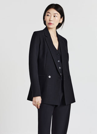 Double-breasted two-button jacket