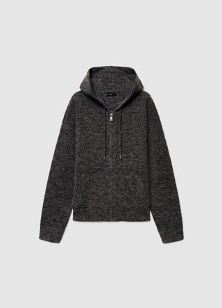 Cardigan zippé avec capuche