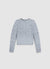 Maglia con colletto camicia e strass