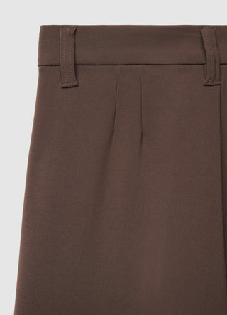 Pantaloni a gamba ampia a tinta unita