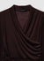 T-Shirt mit Wickeldesign und Raffung