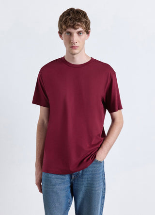 T-shirt girocollo a tinta unita