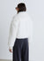 Crop jacket with plush effect and notched collar
