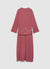 Vestito lungo con arricci e rouches