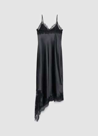 Asymmetrisches Negligé-Kleid mit Spitze