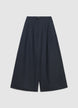 Pantaloni culotte crop wide leg fantasia spinata - XS