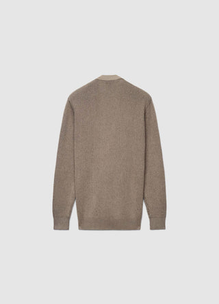Two-tone cardigan with buttons