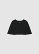 Maglia over crop a tinta unita - XS