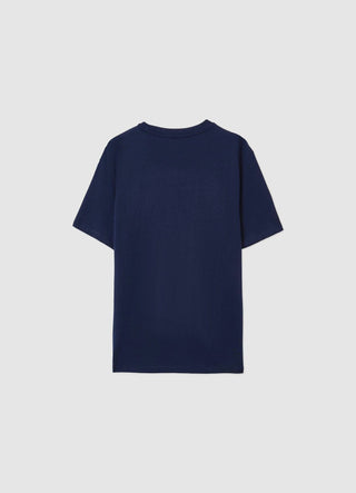 Uni-Farbener Rundhalsausschnitt T-Shirt