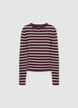 Round neck striped jumper - XS