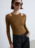 T-shirt a maniche lunghe effetto doppio con spalline