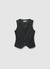 Gilet a pois con bottoni
