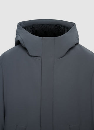 Einfarbiger Parka-Obermantel